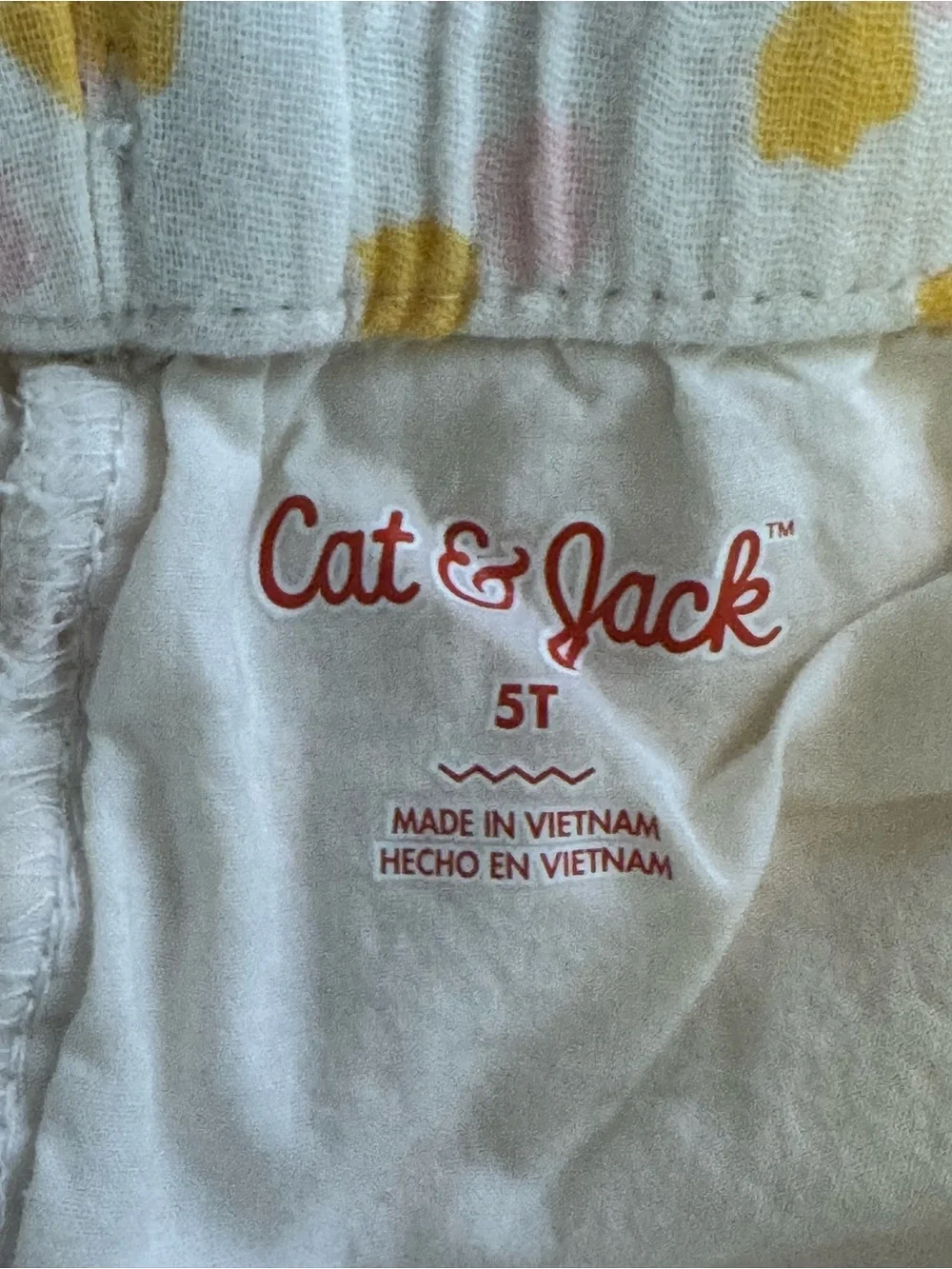 Cat & Jack  set with Yellow and Pink Dot Accents